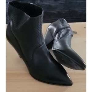 Franco Sarto Black Ankle Boots